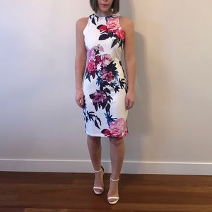 Floral pencil dress